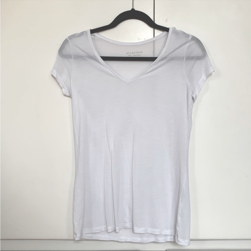 All saints white v neck